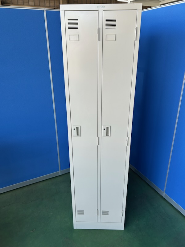 東洋事務器工業　2人用LKロッカー　ニューグレー　オフィスロッカー
