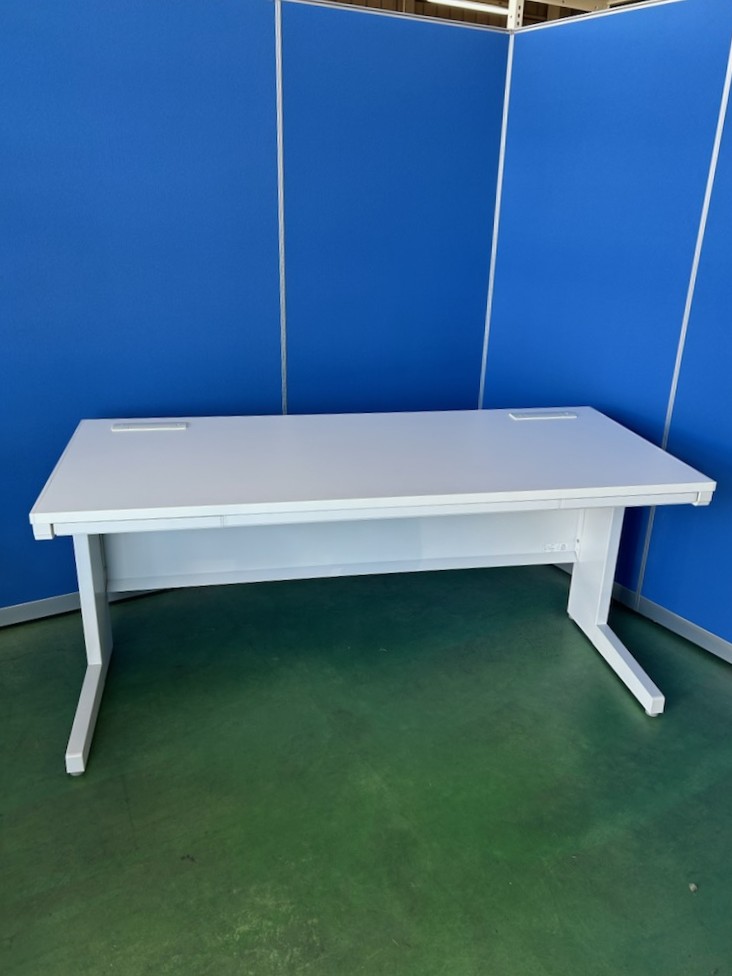 イナバ　デュエナ　W1600　オプティホワイト　平机