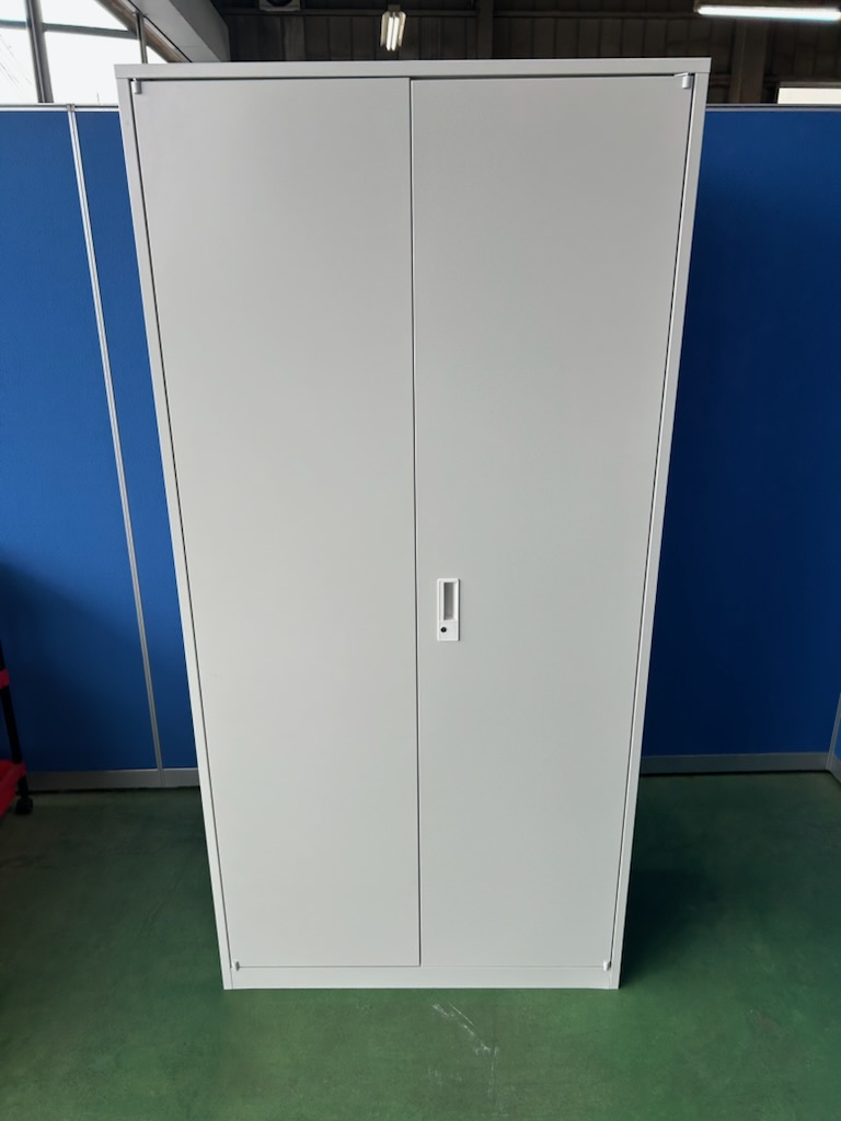 東京鋼器　マスター　グレイッシュホワイト　H1850　両開き書庫