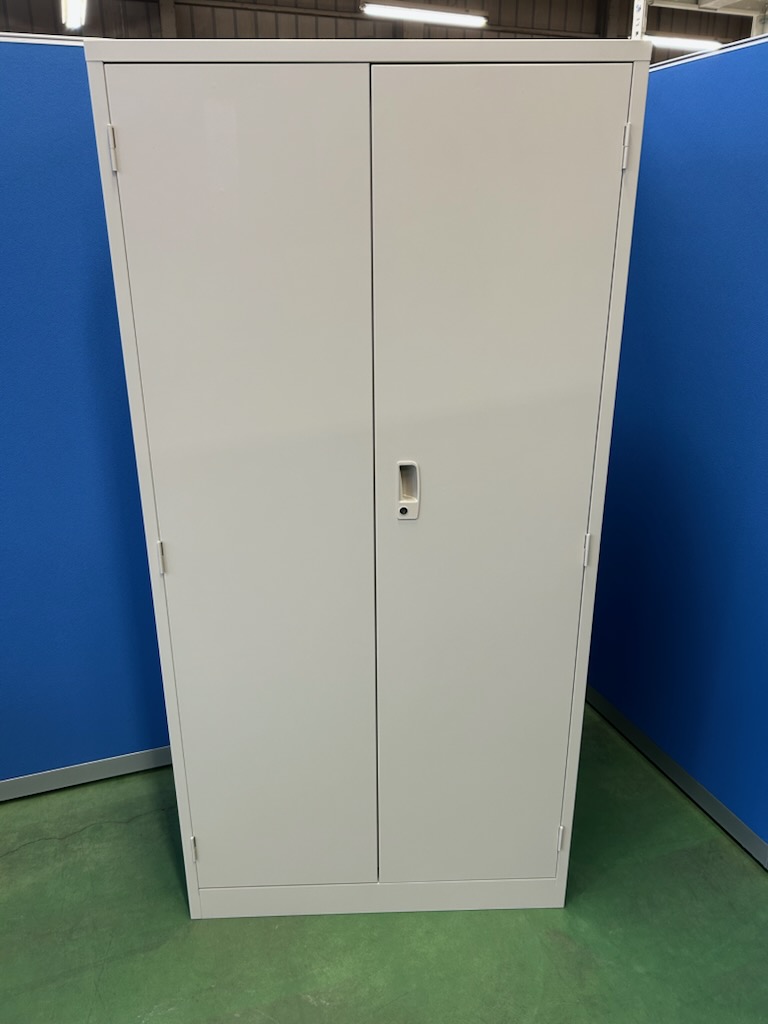 生興　W880×D515×H1790　ニューグレー　両開き書庫