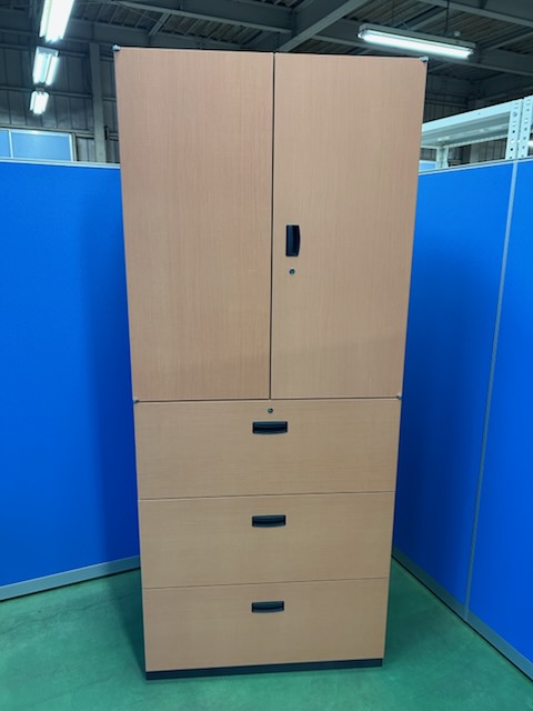 イトーキ　ナチュラル　オフィスキャビネット　上下セット