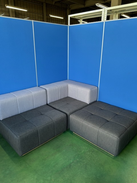 SOGO　スクルト　グレー　ロビーソファ　3点セット