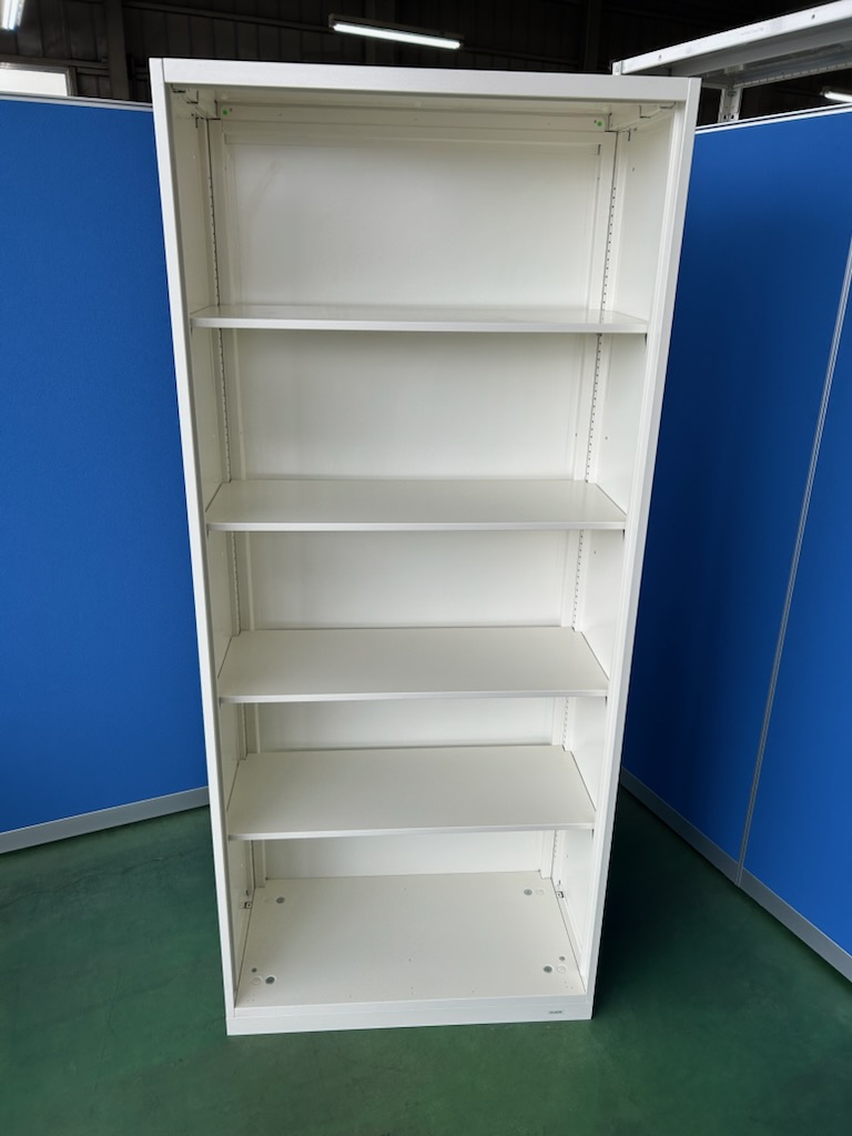 オカムラ　ビラージュ　アイボリー　オープン書庫　H1850　オフィスキャビネット