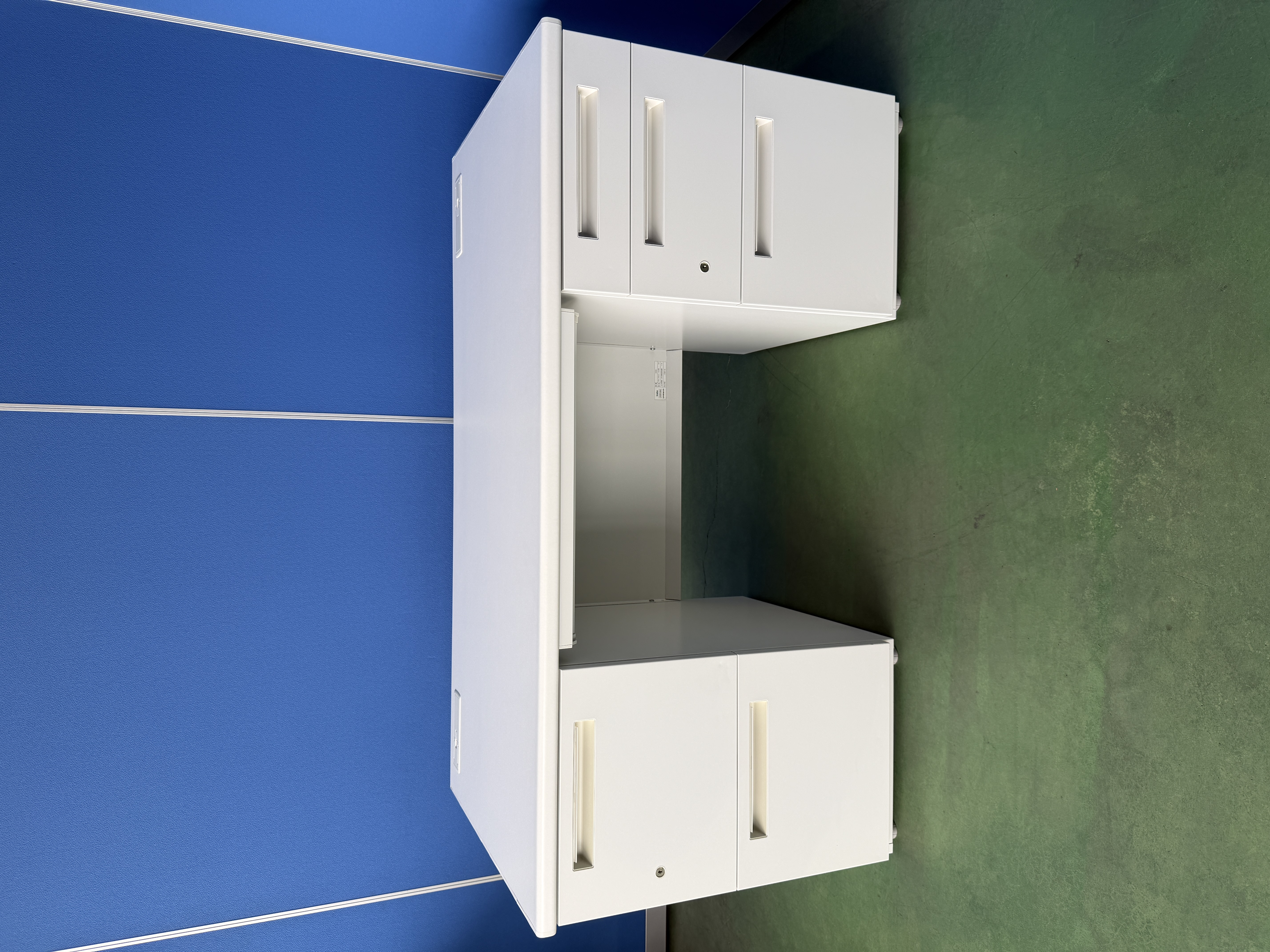 イナバ　VDN　W1400　ホワイト　両袖机［476］