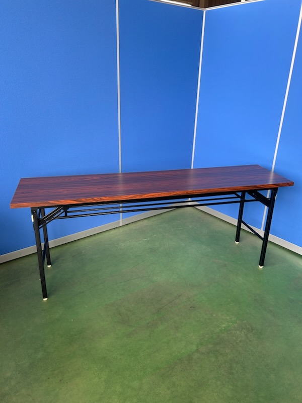 ダイセン　折りたたみテーブル　W1800　チーク［556］