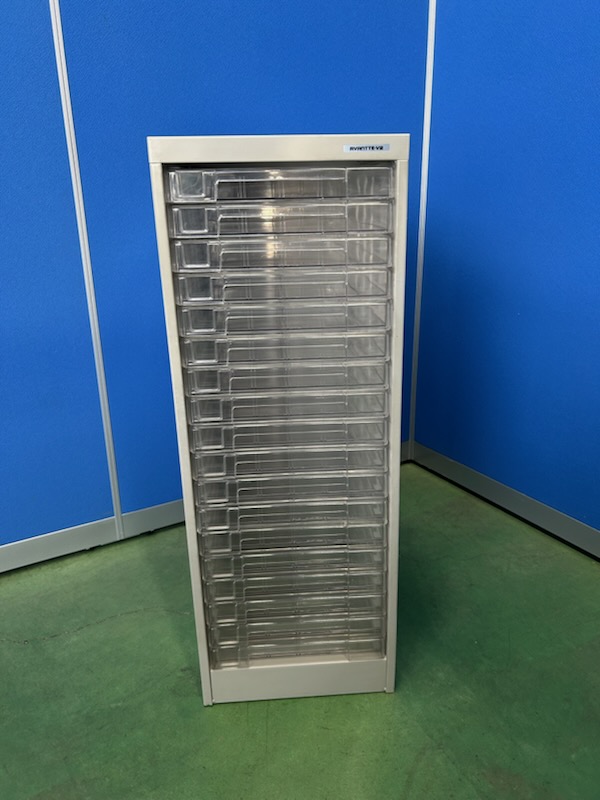 ナカバヤシ　フロアケース　B4浅型　18段×1列　グレー［569］