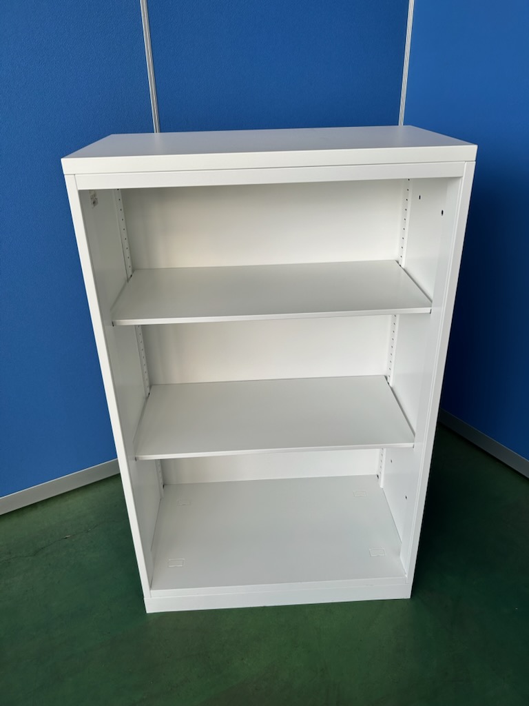 コクヨ　エディア　ホワイト　W700×D400×H1135　天板付　オープン書庫［576］