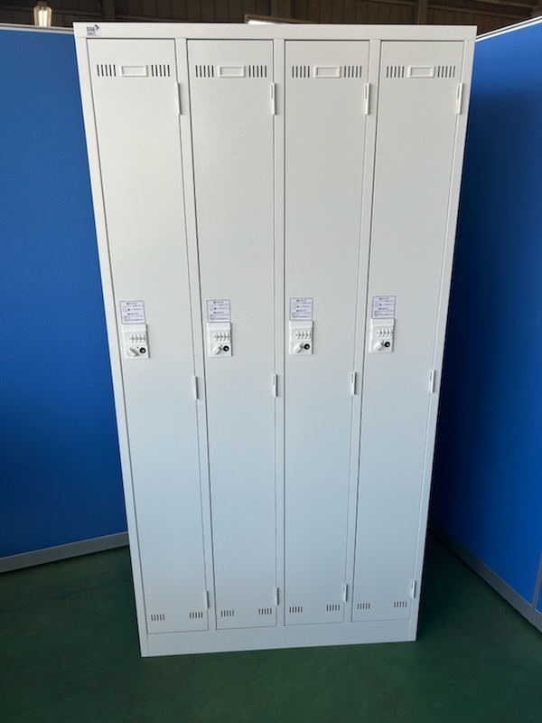 生興　SLDW-4　4人用　オフィスロッカー　ダイヤル錠［583］