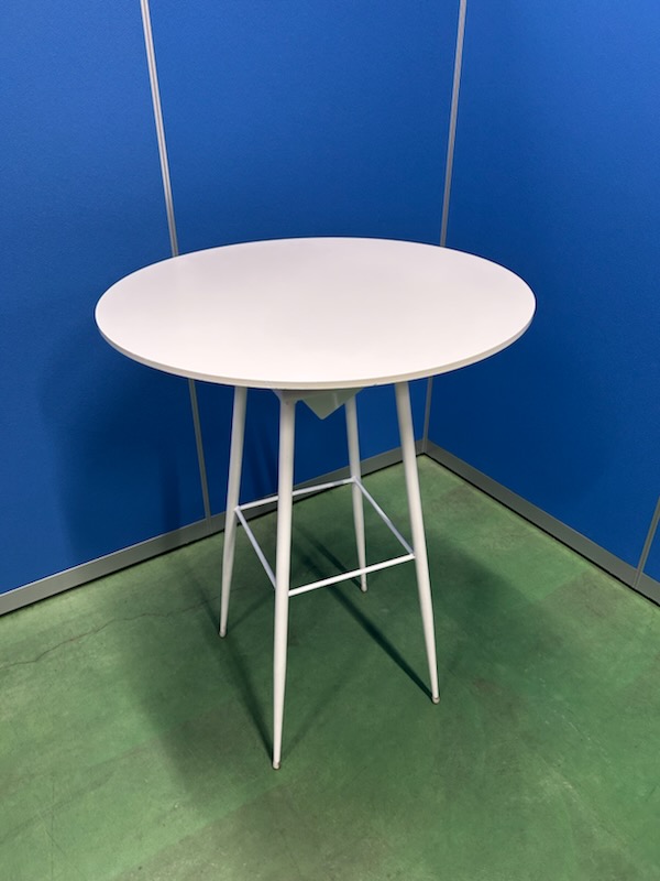 丸テーブル　ホワイト　W750