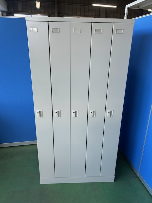 TOYO　5人用ロッカー　ホワイト　オフィスロッカー